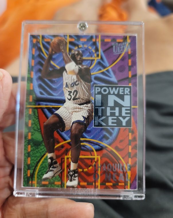 1994-95 Fleer Ultra #7 Shaquille O'Neal Power In The Key — front