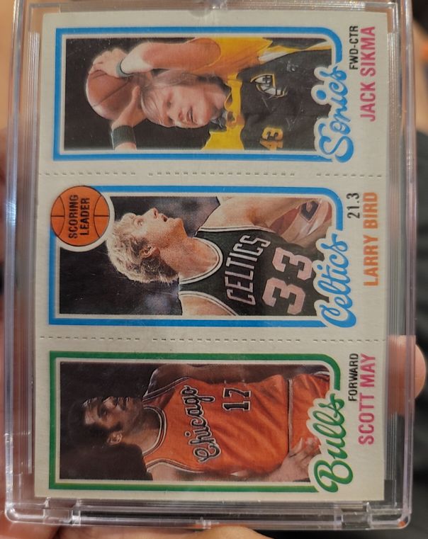 1980-81 Topps #232-30-47 Scott May / Larry Bird / Jack Sikma — front