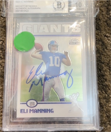 2004 Topps Chrome #205 Eli Manning — front