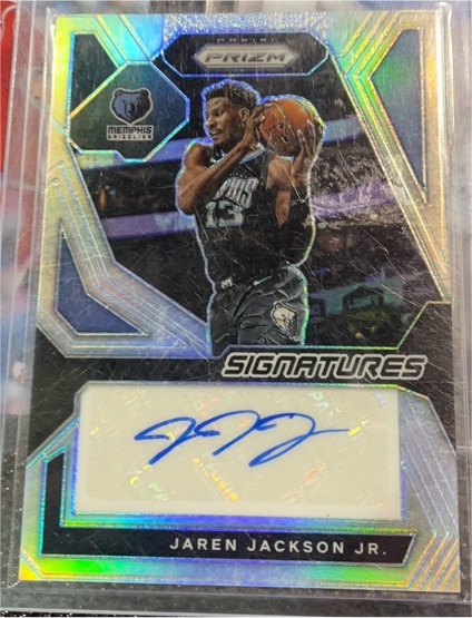 2023-24 Panini Prizm Signatures #SIG-JJJ Jaren Jackson Jr. — front