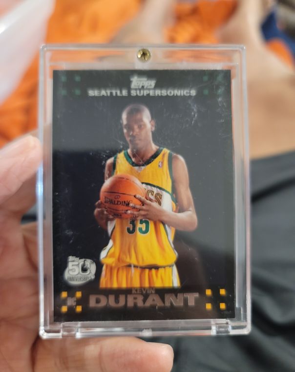 2007-08 Topps #112 Kevin Durant Rookie Card — front