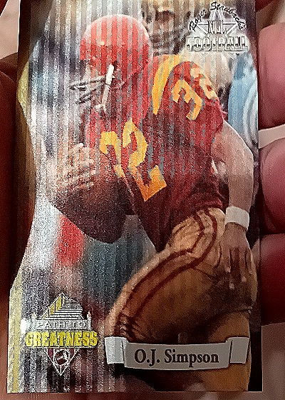 1994 Pacific Studio Football Greatest #O.J. Simpson — front