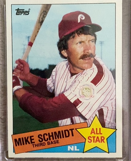 1985 Topps #714 Mike Schmidt — front