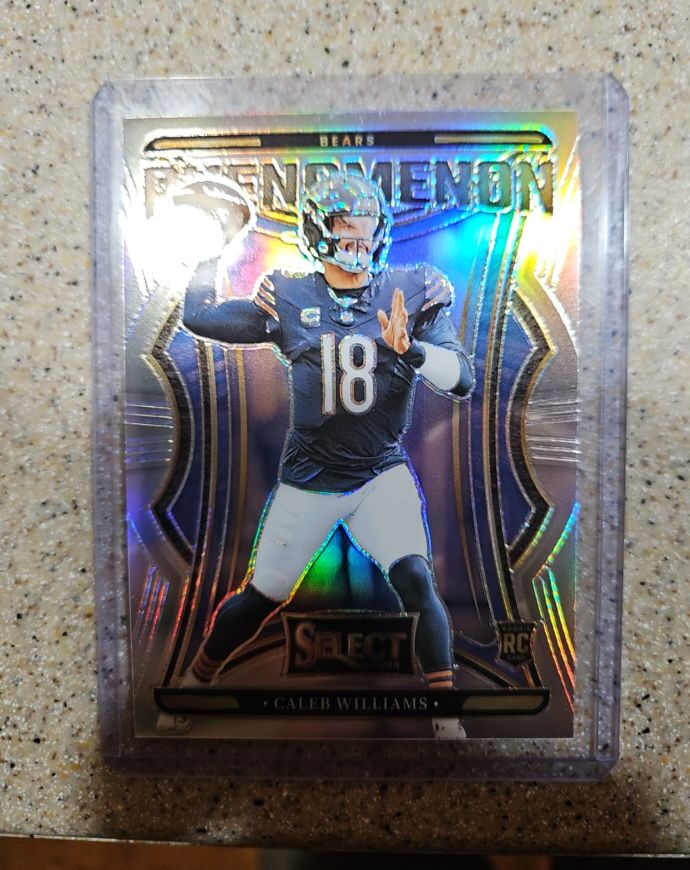 2024 Panini Select #1 Caleb Williams Phenomenon Silver Prizm Rookie — front