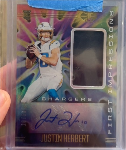 2020 Panini Illusions First Impressions #103 Justin Herbert — front