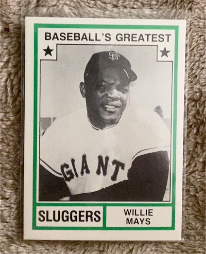 1982 TCMA Baseball's Greatest Sluggers #43 Willie Mays — front