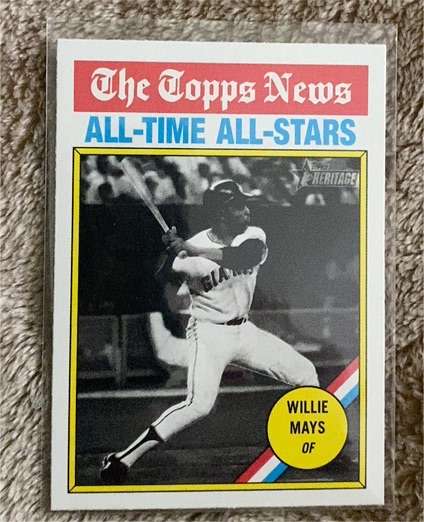 2025 Topps Heritage #341 Willie Mays — front