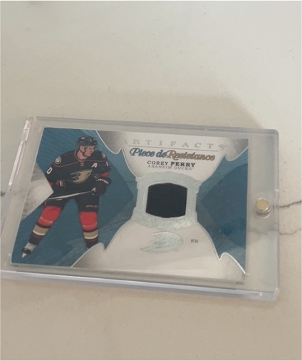 2016-17 Upper Deck Artifacts Piece de Resistance #PRCP Corey Perry — front