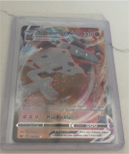 2020 Pokémon Sword & Shield #116 Stonjourner VMAX — front
