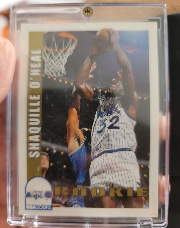1992-93 Hoops #442 Shaquille O'Neal Rookie — front