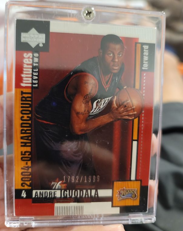 2004-05 Upper Deck Hardcourt Futures Level Two #4 Andre Iguodala — front