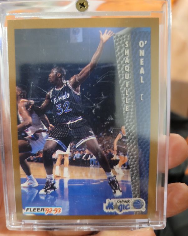 1992-93 Fleer #401 Shaquille O'Neal Orlando Magic — front