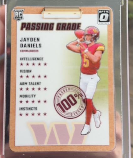 2024 Panini Donruss Optic #2 Jayden Daniels Passing Grade RC — front