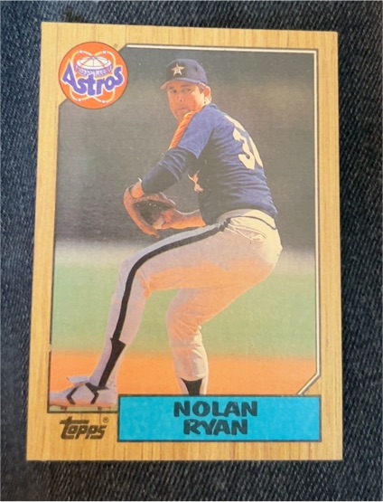 1987 Topps #757 Nolan Ryan — front