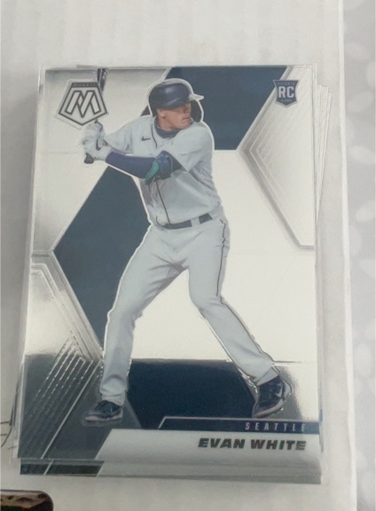 2021 Panini Mosaic #208 Evan White — front