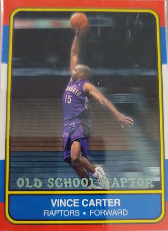 2000-01 Fleer Old School Raptor #NNO Vince Carter — front