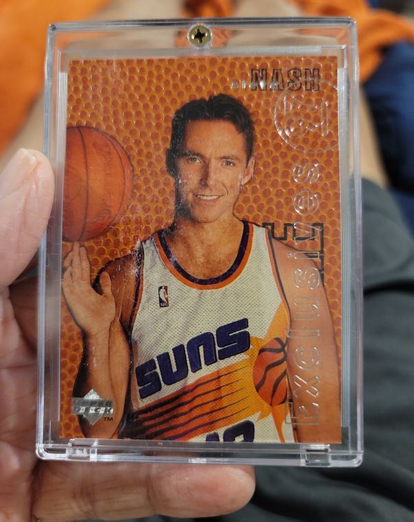 1996-97 Upper Deck Rookie Exclusives #R18 Steve Nash — front