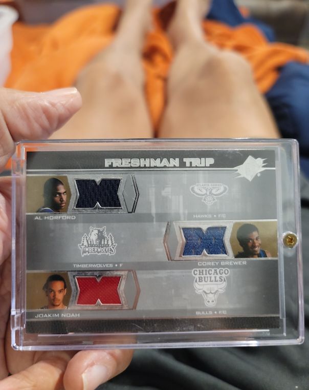 2007-08 SPx Freshman Trip #F3 Al Horford Corey Brewer Joakim Noah — front