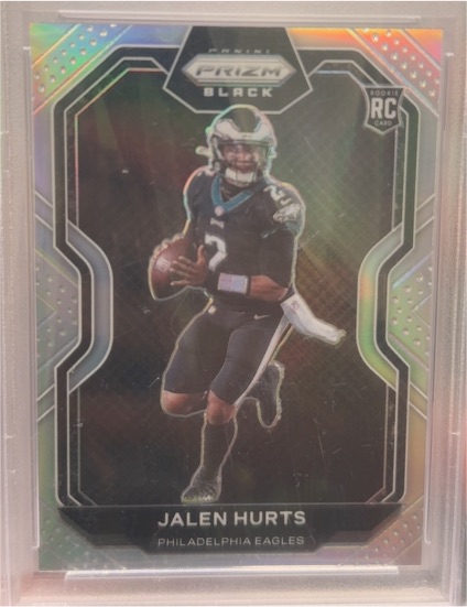2020 Panini Chronicles Prizm Black #PB-19 Jalen Hurts — front