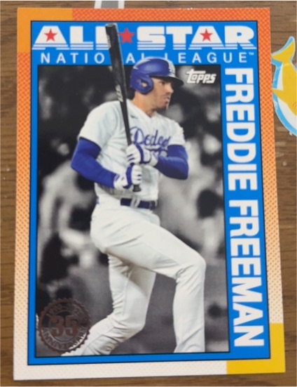 2025 Topps Series 2 #90AS-21 Freddie Freeman 1990 Topps 35th Anniversary All-Stars — front