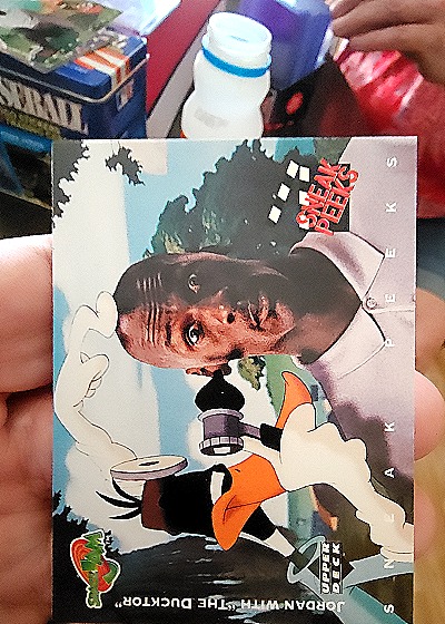 1996 Upper Deck Space Jam #51 Jordan with the Ducktor — front