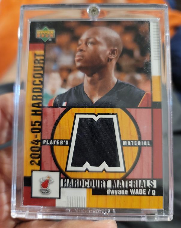 2004-05 Upper Deck Hardcourt Materials #HM-DW Dwyane Wade — front
