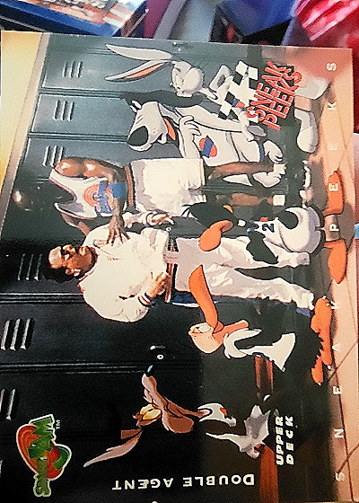 1996 Upper Deck Space Jam Sneak Peeks Double Agent #54 Michael Jordan — front