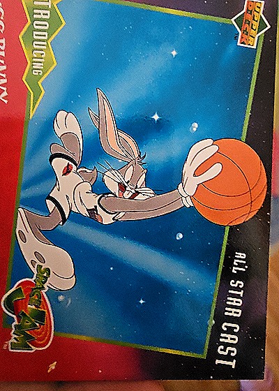 1996 Upper Deck Space Jam #1 Bugs Bunny — front