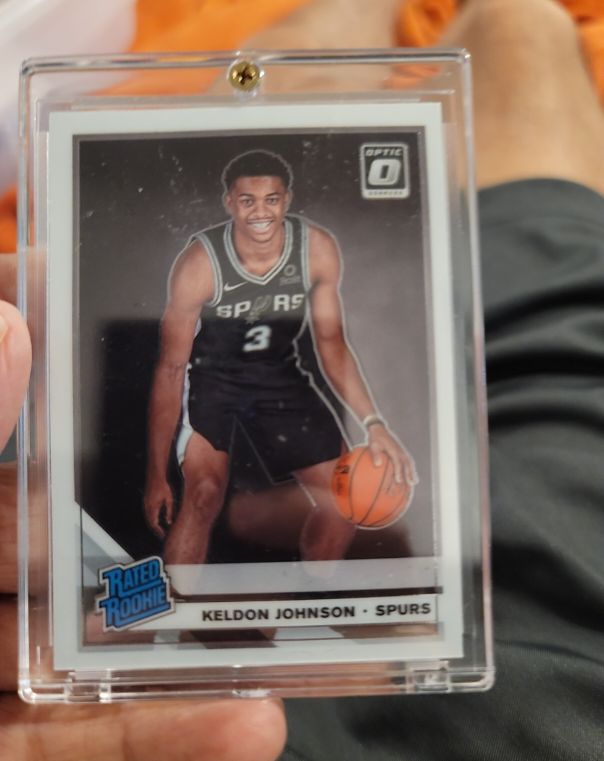 2019-20 Panini Donruss Optic #186 Keldon Johnson — front