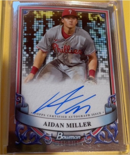 2024 Bowman Sterling #PA-AM Aidan Miller — front