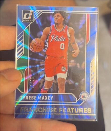 2024-25 Panini Donruss Franchise Features #1 Tyrese Maxey — front