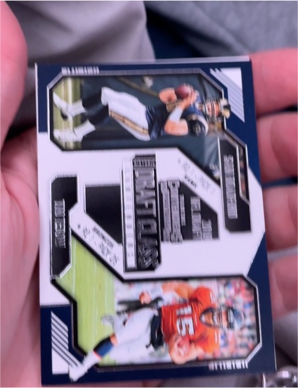 2024 Panini Contenders #25 Historic Draft Class Sam Bradford / Tim Tebow — front