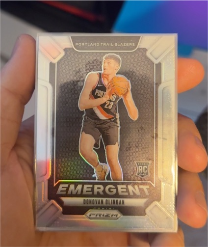 2024-25 Panini Prizm #13 Donovan Clingan Emergent — front