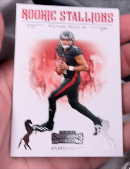 2024 Panini Contenders #10 Michael Penix Jr. Rookie Stallions — front