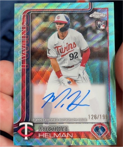 2025 Topps Chrome #RA-MH Michael Helman — front