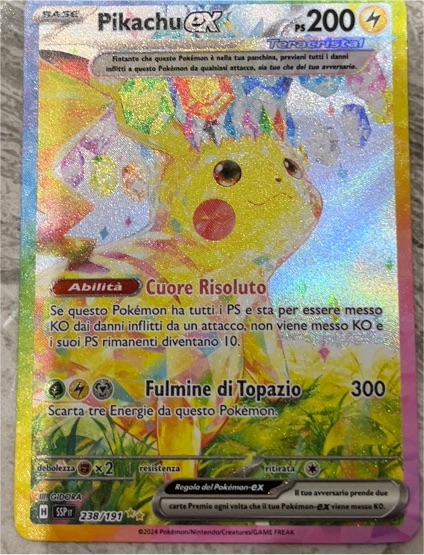 2024 Pokémon SV08 #238 Pikachu ex — front