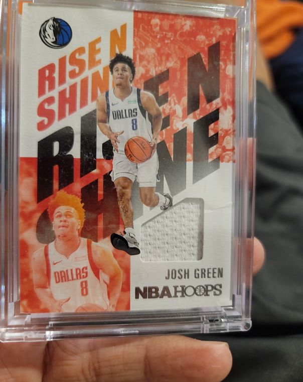 2020-21 Panini NBA Hoops Rise N Shine Memorabilia #RNS-JGR Josh Green — front