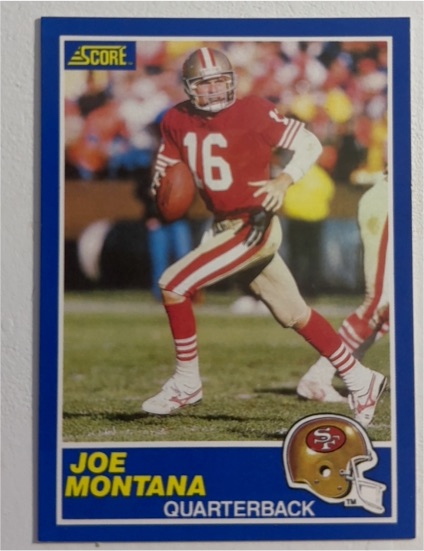 1989 Score #1 Joe Montana — front