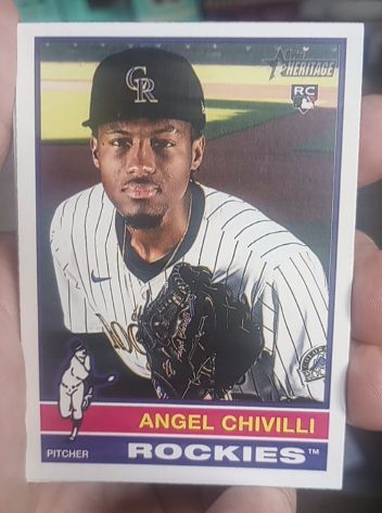 2025 Topps Heritage #230 Angel Chivilli — front