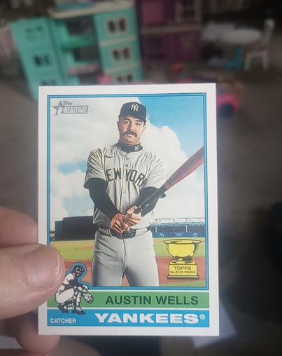 2025 Topps Heritage #441 Austin Wells — front