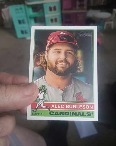 2025 Topps Heritage #98 Alec Burleson — front