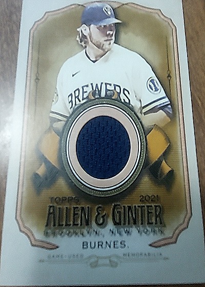 2021 Topps Allen & Ginter #AGA-CBU Corbin Burnes — front