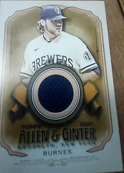 2021 Topps Allen & Ginter #AGA-CBU Corbin Burnes — front