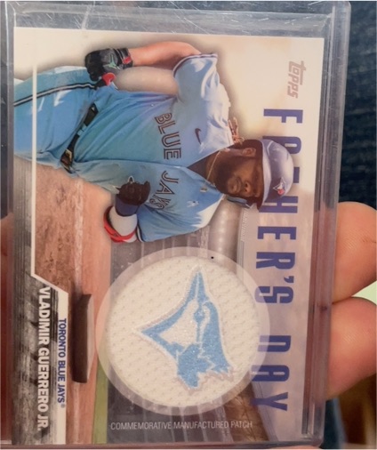2023 Topps #FD-VG Vladimir Guerrero Jr. Father's Day Commemorative Team Patches — front