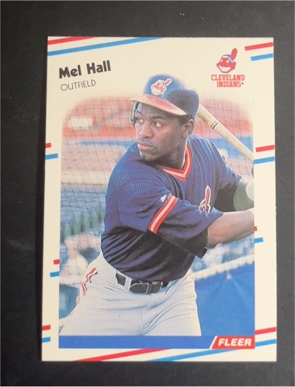 1988 Fleer #610 Mel Hall — front