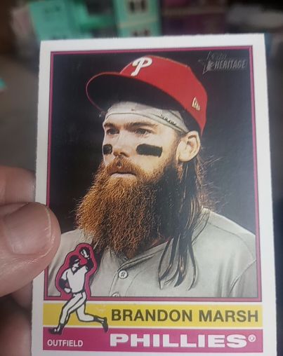 2025 Topps Heritage #248 Brandon Marsh — front