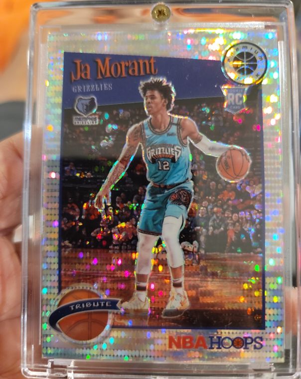 2019-20 Panini NBA Hoops Premium Stock #297 Ja Morant — front