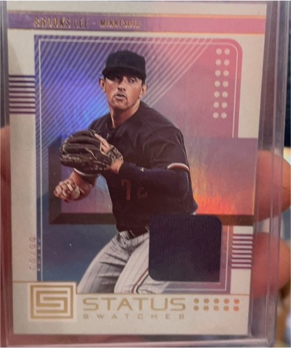 2023 Panini Chronicles Status Swatches #SS-BL Brooks Lee — front