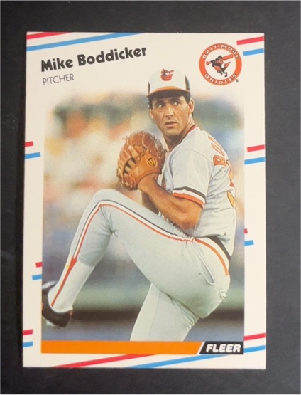 1988 Fleer #556 Mike Boddicker Baltimore Orioles — front