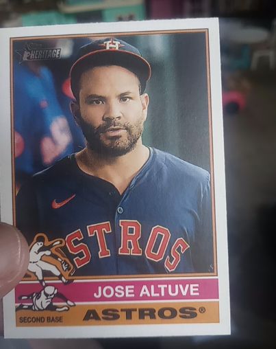 2025 Topps Heritage #56 Jose Altuve Houston Astros — front